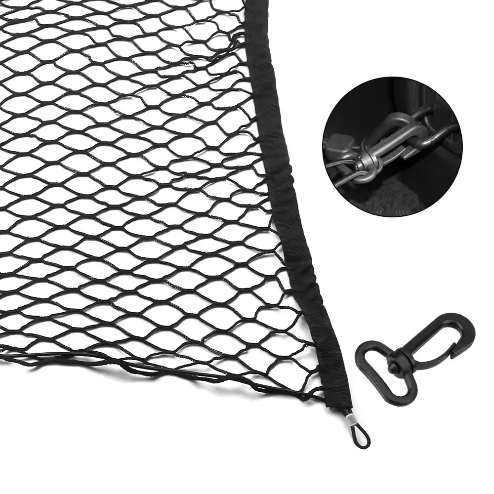 자동차 트렁크 정리함 탄성 메쉬 네트 가방 걸이식 화물 포켓 나일론 러기지 홀더 90x40cm/110x50cm 자동차 내부 액세서리
