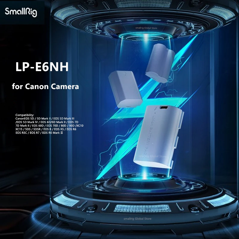SmallRig LP-E6NH USB-C Rechargeable Camera Battery For Canon Camera For Canon EOS 6D/EOS R5/ EOS R6/EOS R7 4264 / 4968 | Malaysia - View #8