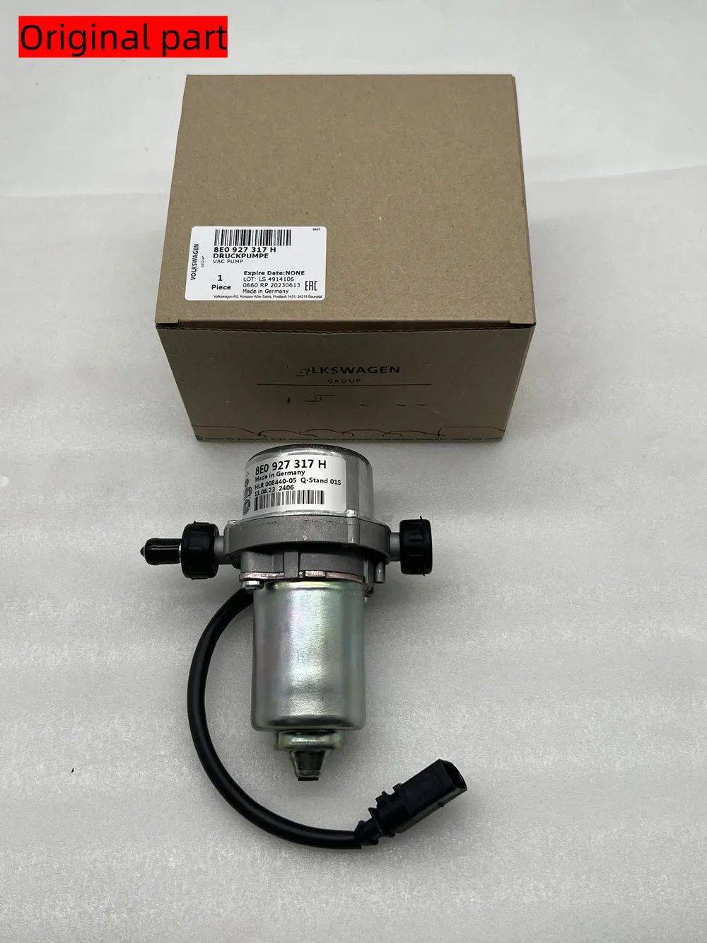 2 anni di garanzia Genuino Nuovo 8E0927317A Pompa per vuoto booster freno di potenza 8E0 927 317 H Per Volkswagen Passat Touareg AUDI A4 A6 - immagine 3