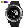 SKMEI 1524 For Mens Waterproof Chrono Count Down Male Hour montre homme Big Dial Sport Men Watch 2 Time LED Digital Wristwatches 1