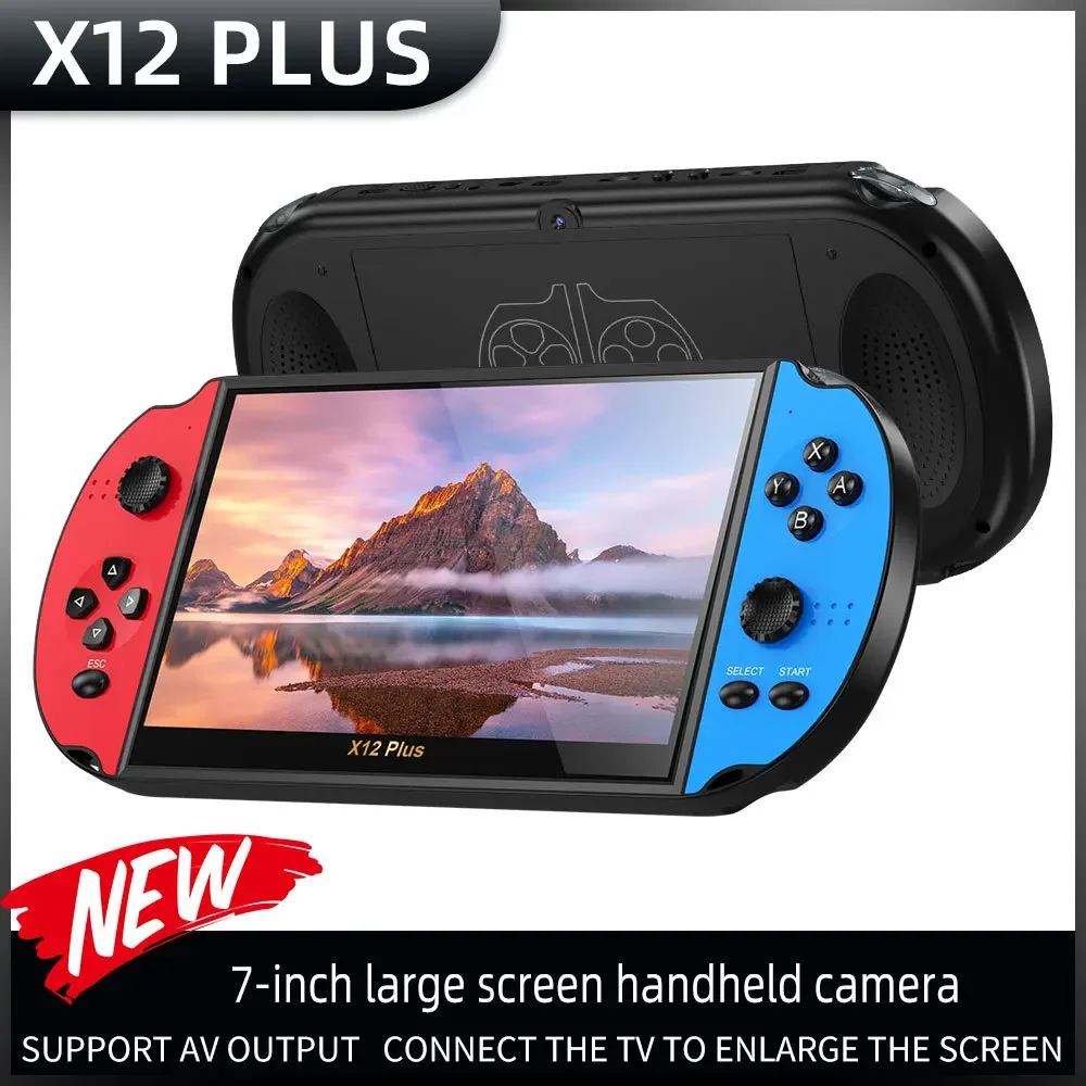 

7,0 дюймов X12PLUS 32 Гб портативная игровая консоль для GB FC MD 5000 Ретро игры Поддержка ТВ выхода музыка электронная книга видеоплеер