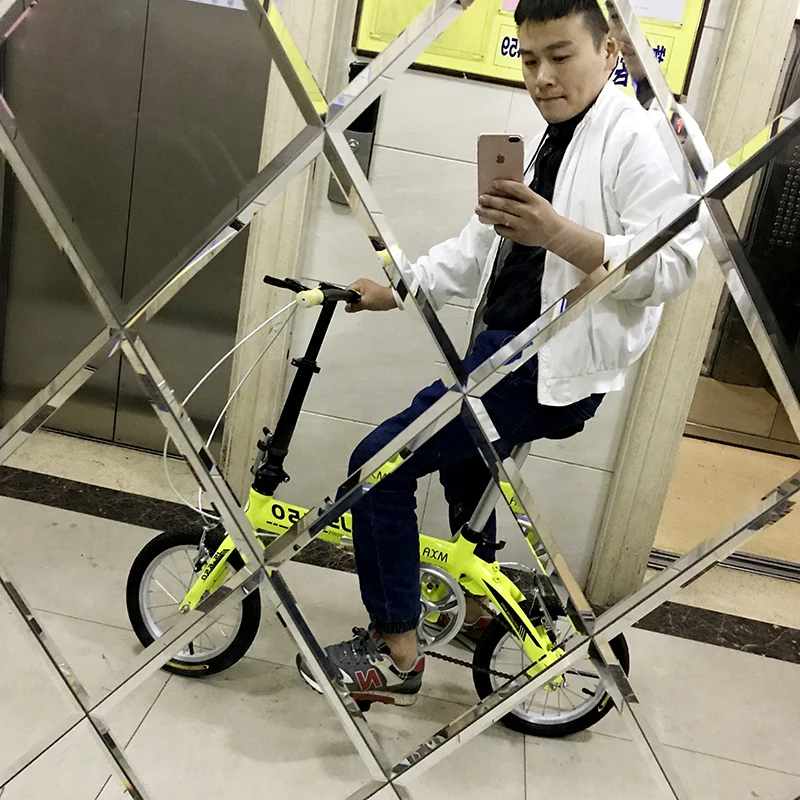 14インチアルミ合金折りたたみ自転車,超軽量,ポータブル