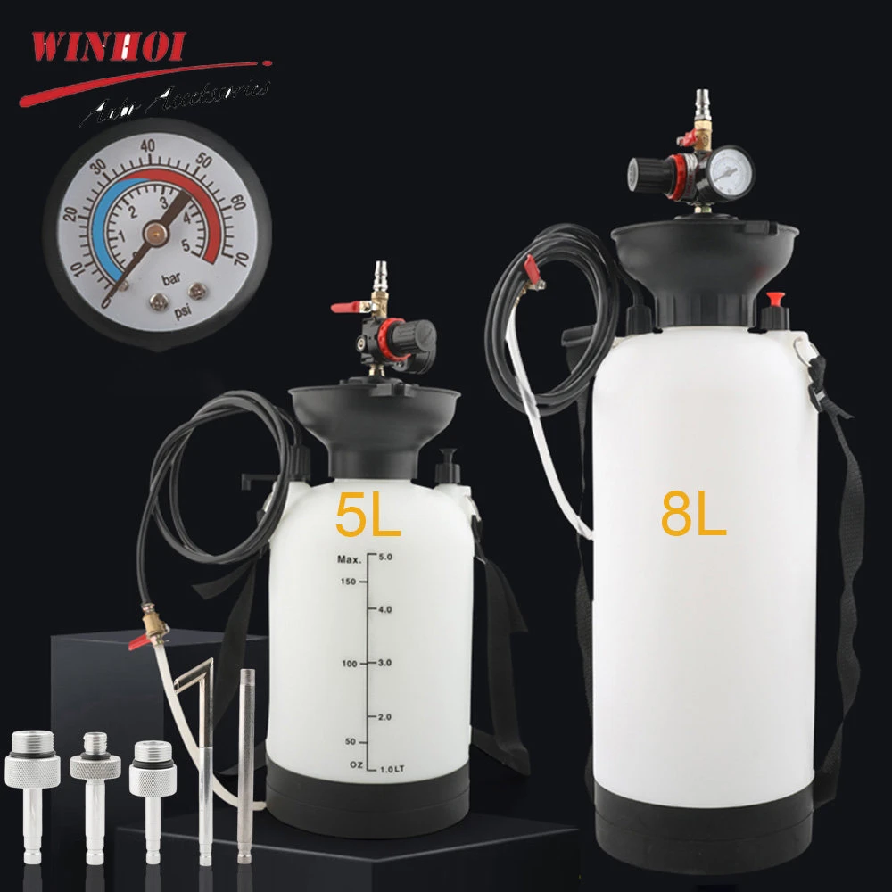 8l/5l Pneumatic Gear Oil Changer Syringe High Capacity Automotive