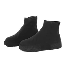2 pçs ao ar livre dias chuvosos sapatos de silicone capa unisex impermeável antiderrapante resistente ao desgaste elástico sapatos de chuva botas protetor