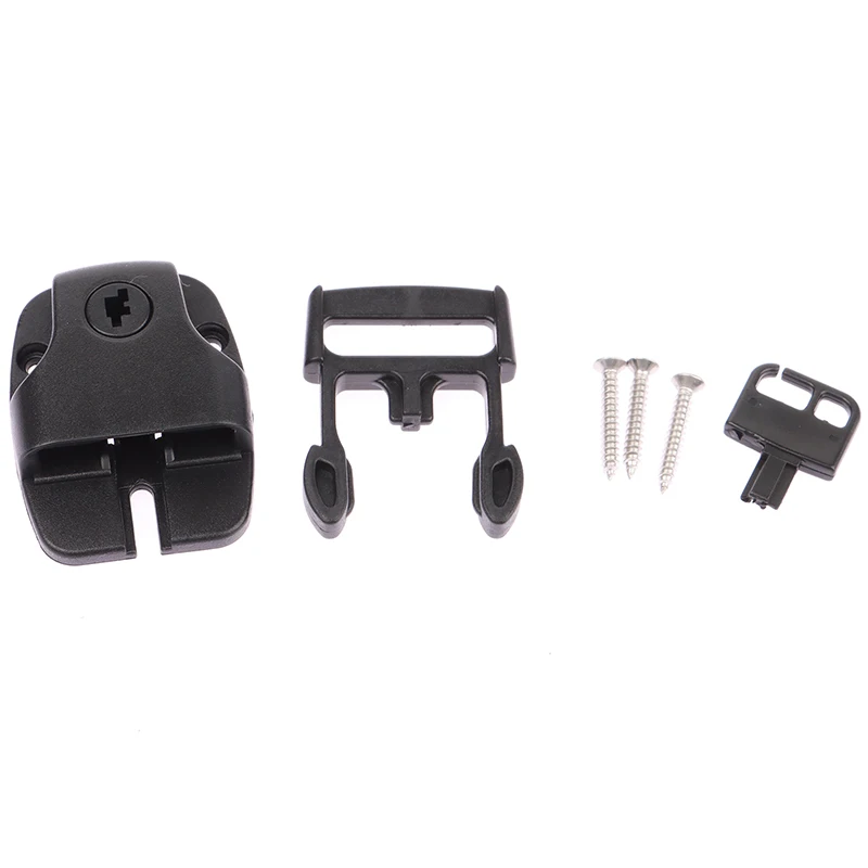 4PCS Spa Hot Tub Cover Broken Latch Repair Kit Clip Lock Plastic 26mm For 1inch Wide Straps With Key And Hardware