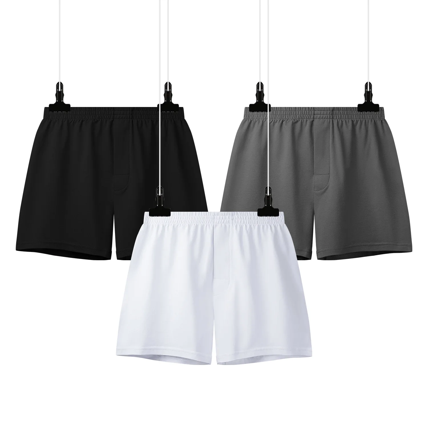 Men Solid Breathable Underwear Cotton Sleepwear Mens Arrow Panties Comfortable Short Pants Male Boxer Shorts Underpants Homewear