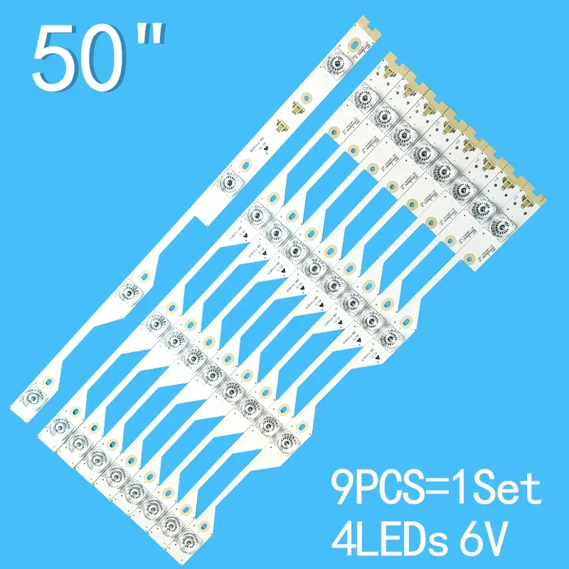 9pcs 8a 1b 4leds 6v for 55 tv ld2sa2us d k 4c lb5004 hr2 hr 35b30 00564 tcl l50p1s f l50p1 ud 50hr330m04b2 50hr330m04a2 9PCS(8A+1B) 4LEDs 6V For 55