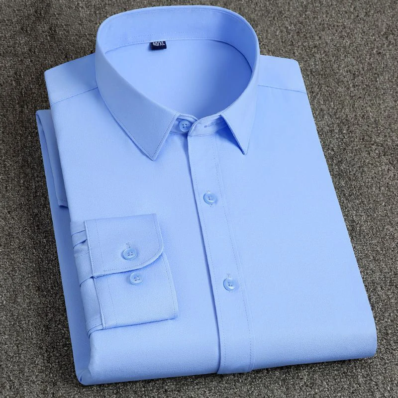 Spring Autumn Solid Long Sleeve Shirt Men Fashion Harajuku Slim Fit All Match Male Clothes Loose Casual Blusa Square Neck Tops