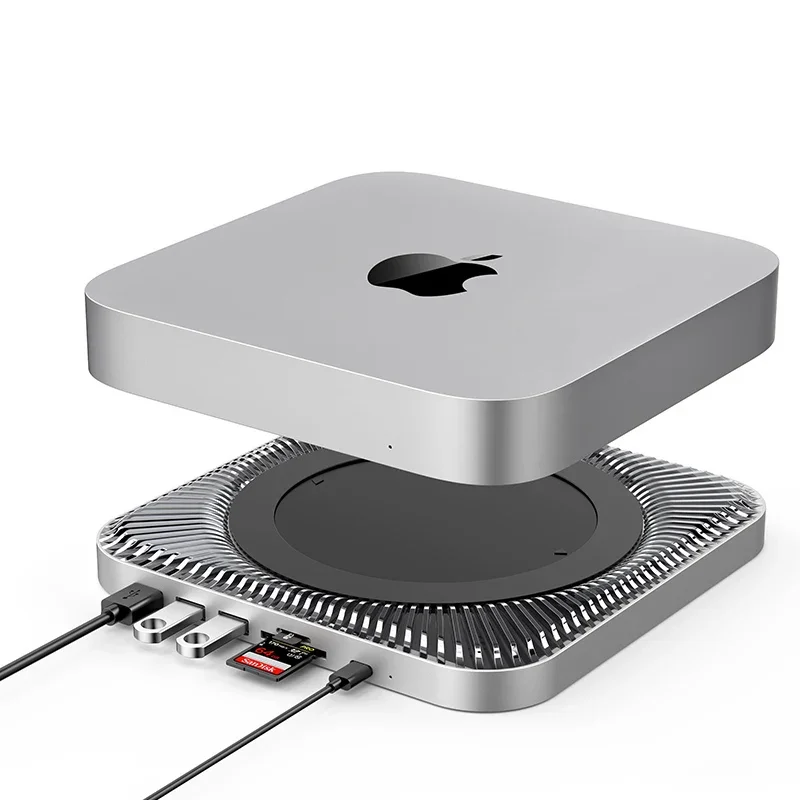 Dock Mac Mini Studio with 2.5inch Hard Disk Enclosure Multi USB 3.0 SD/TF Card Reader Extend Your Mac Mini Studio Dock Station 3