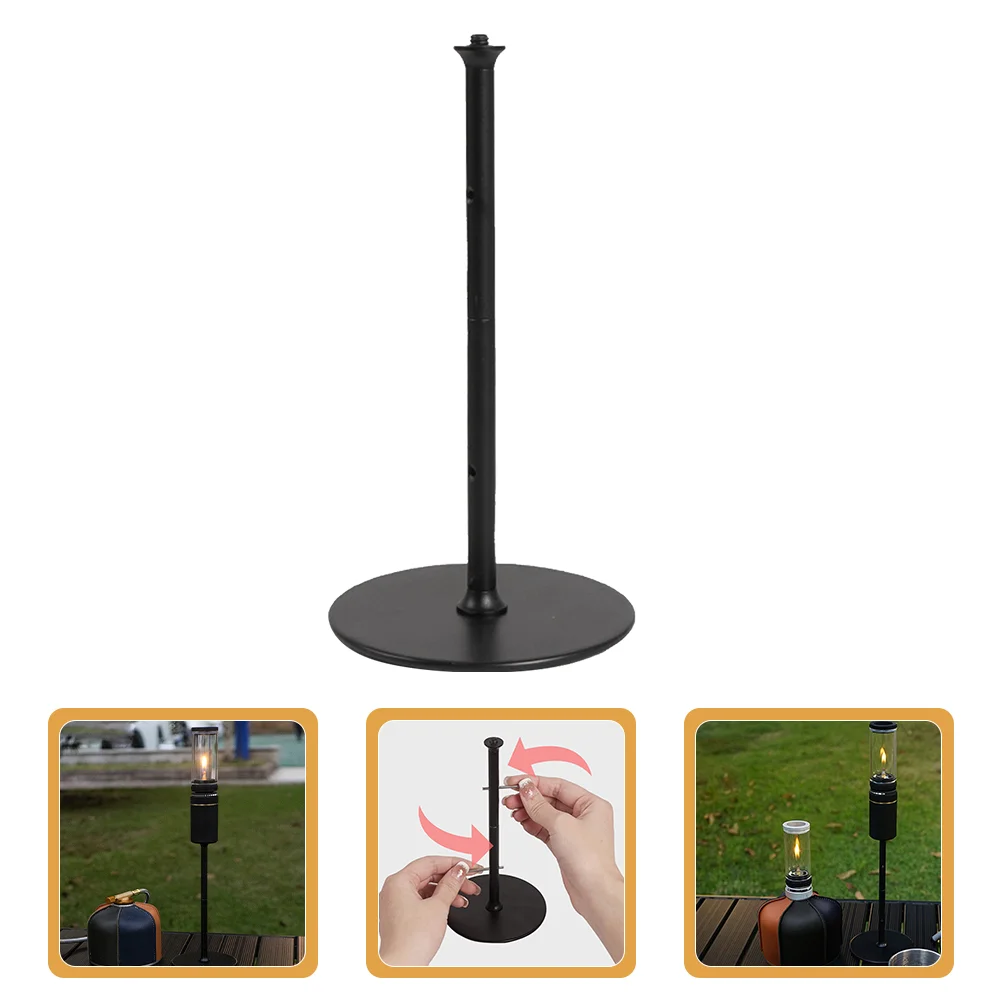 

Professional Camping Lamp Metal Bracket Outdoor Stand Lamps Fixture Holder Iron Accessory