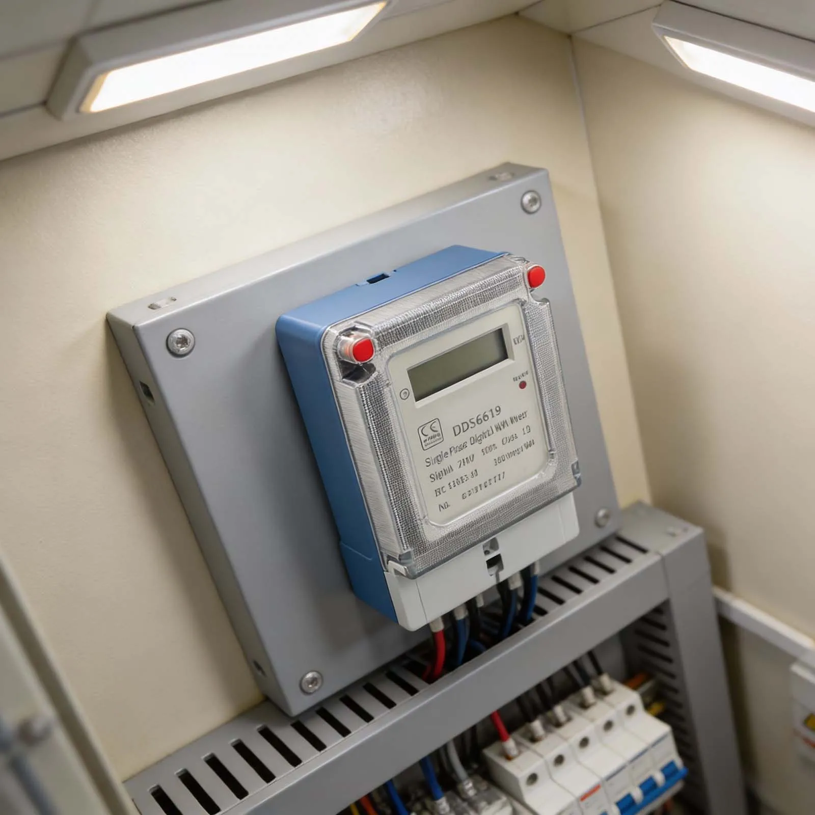 정확한 전기 측정 장치 에너지 미터 60A 미터 AC 220V 에너지 미터 에너지 관리를 위한 정확한 측정