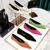 Women 0.5cm Low Heels Leisure Outside Flats Female Fashion Suede Surface Low Heels Lady Sexy Evening Party Slip On Flat Shoes 2