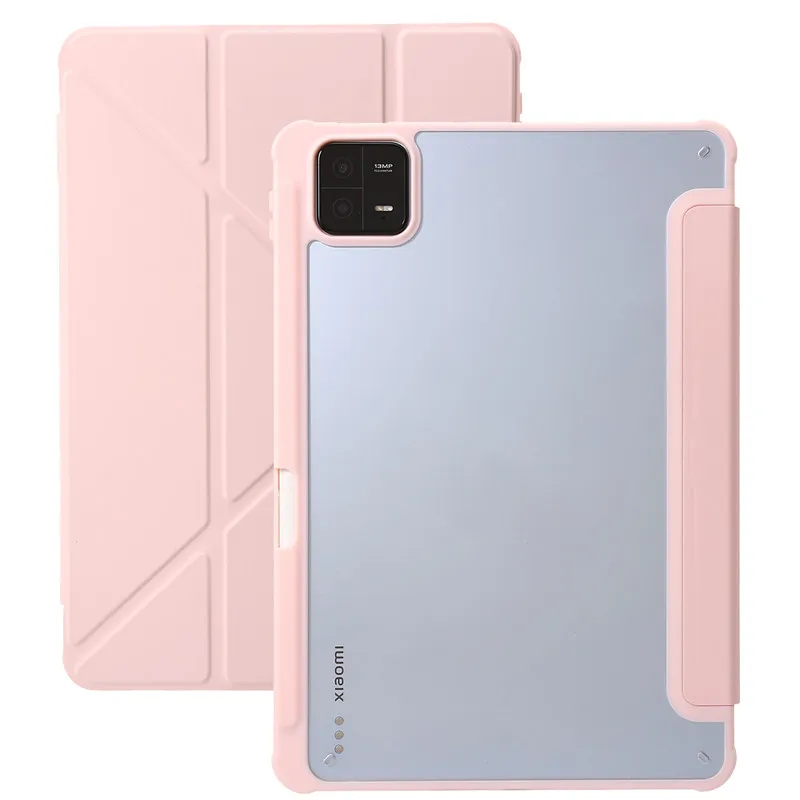 coque pour xiaomi pad support arrière transparent en smart cover pour xiaomi mi pad pro étui avec