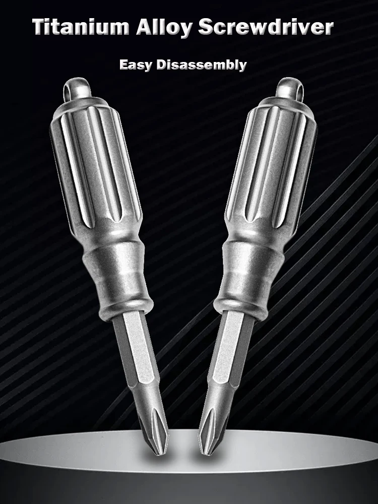 Description Picture 2 of itemMINI Titanium Alloy Magnetic Force Screwdriver Combination Minor Repairs Laptop Computer Portable Multifunctional EDC Tools