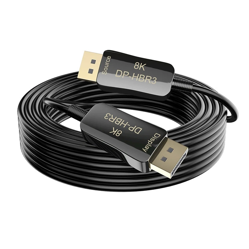 

DisplayPort DP1.4 Fiber Optic Cable 10M/32.8Ft 8K Ultra HD High Speed DP to DP 1.4 1.2 Display Port for PS3/4 Monitor PC