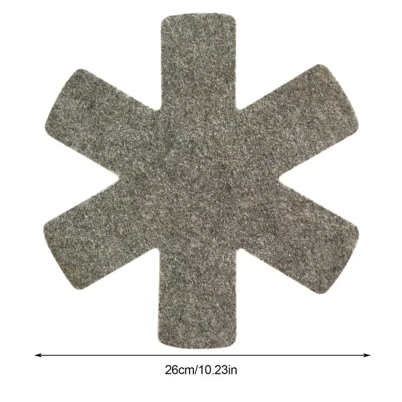 Felt Pot Mat 3pcs 26cm Kitchen Pot Bottom Protective Pad Cookware Divider Pad Stacking Pan Protector Coaster Placemat Table Mat