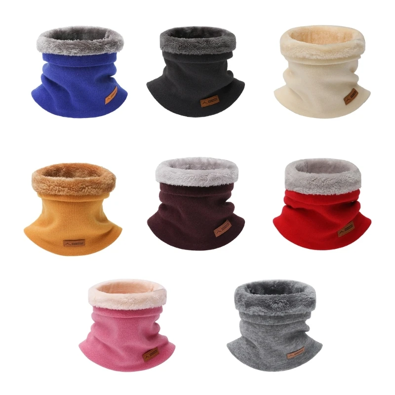 

Winter Scarf for Men Woman Thick Neck Gaiter Warm Inner Plush Scarf Women Neck Warmer Thick Neck Gaiter Ski Half Mask