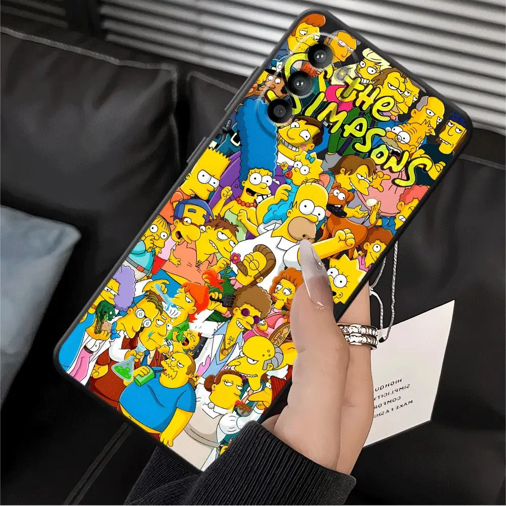 The Simpsons Black Phone Case Cover
