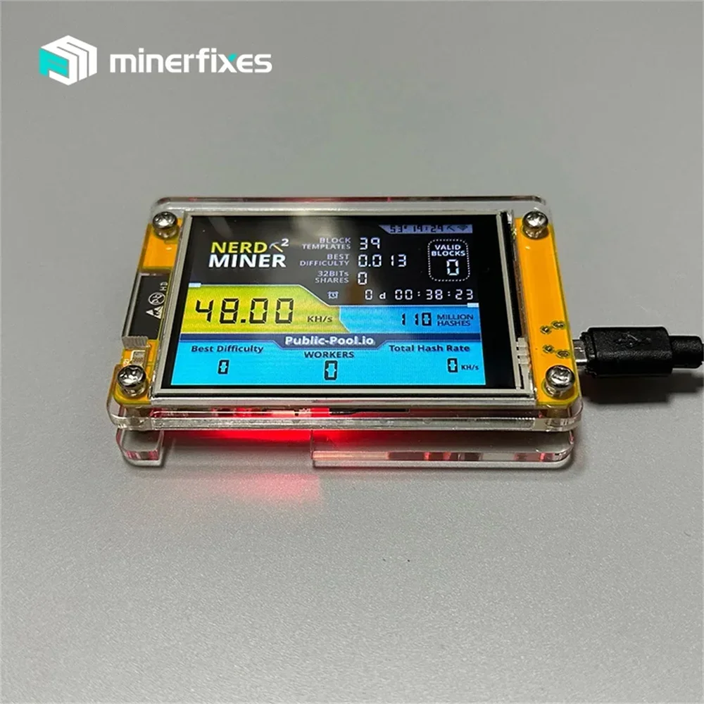 💰🔋 Nerdminer V3 2,8-Zoll BTC Solo Lottery Nerd Miner Crypto Bitcoin Miner  💻📡 | eBay.de