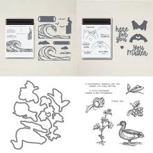 

Cutting Dies and Clear Stamps Big Waves Promising Gesture Friendship Kindness Words DIY Scrapbooking Crafting Making 2022 New