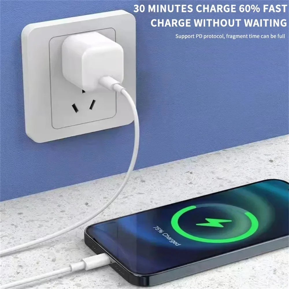USB C Charger 20W PD Type C Fast Charging Phone Charger Power Adapter For iPhone 15 Pro Max Samsung Xiaomi USB C Quick charger