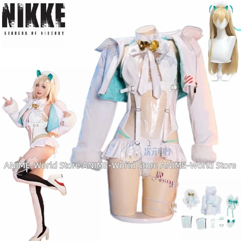 

Женский костюм для косплея NIKKE, Костюм Богини победы гофре, женский сексуальный комбинезон, униформа на Хэллоуин, одежда для вечеринки на заказ