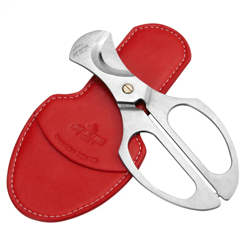 

Stainless Steel Cigar Cutter In A Gift Box with Precise Blades and Beautiful Engravings Smoking Accessories