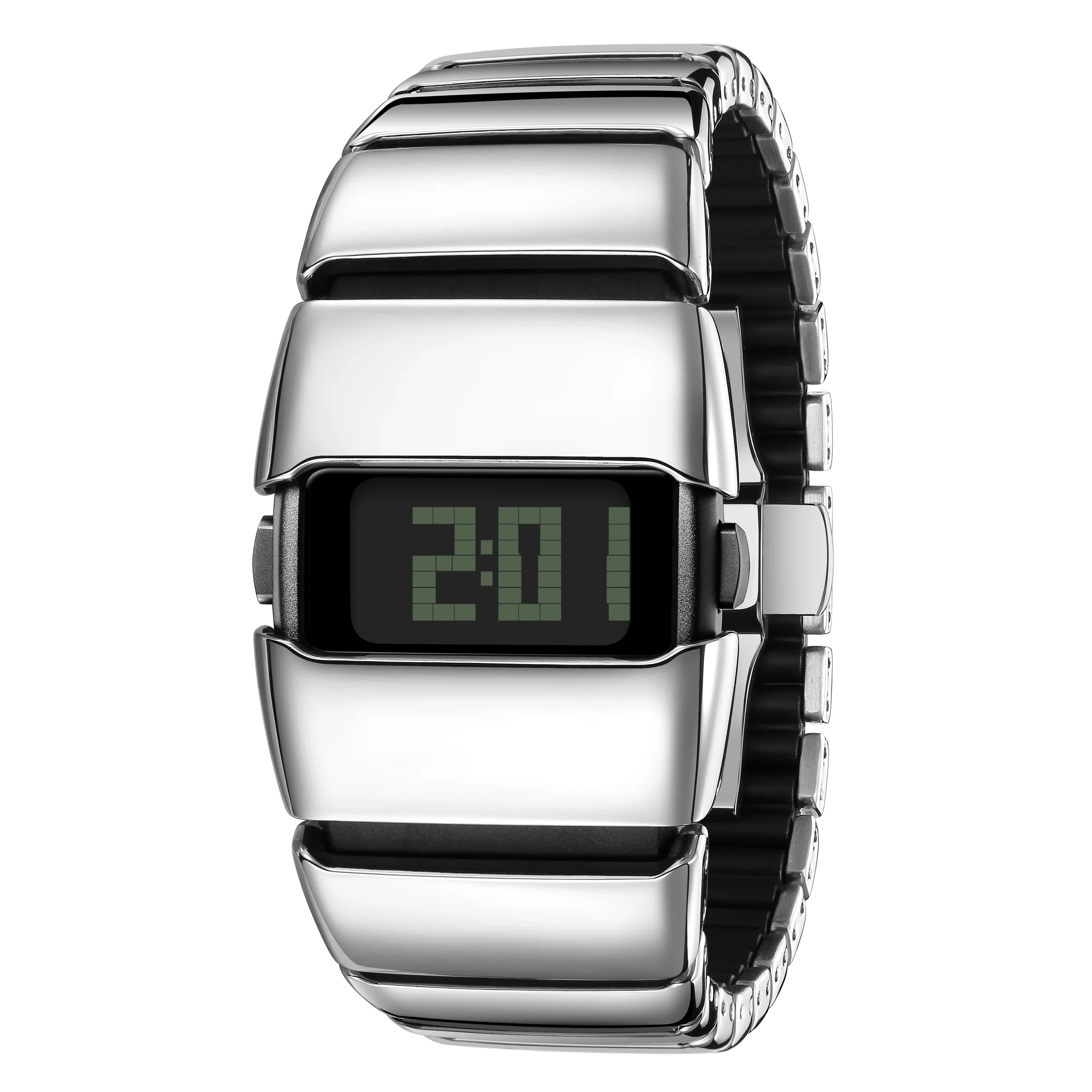 Salute to the Y2K Millennium Watch: Retro Future Style, Trendy and Fashionable, Versatile, Matte Electronic Watch skmei 1243 digital electronic men watch