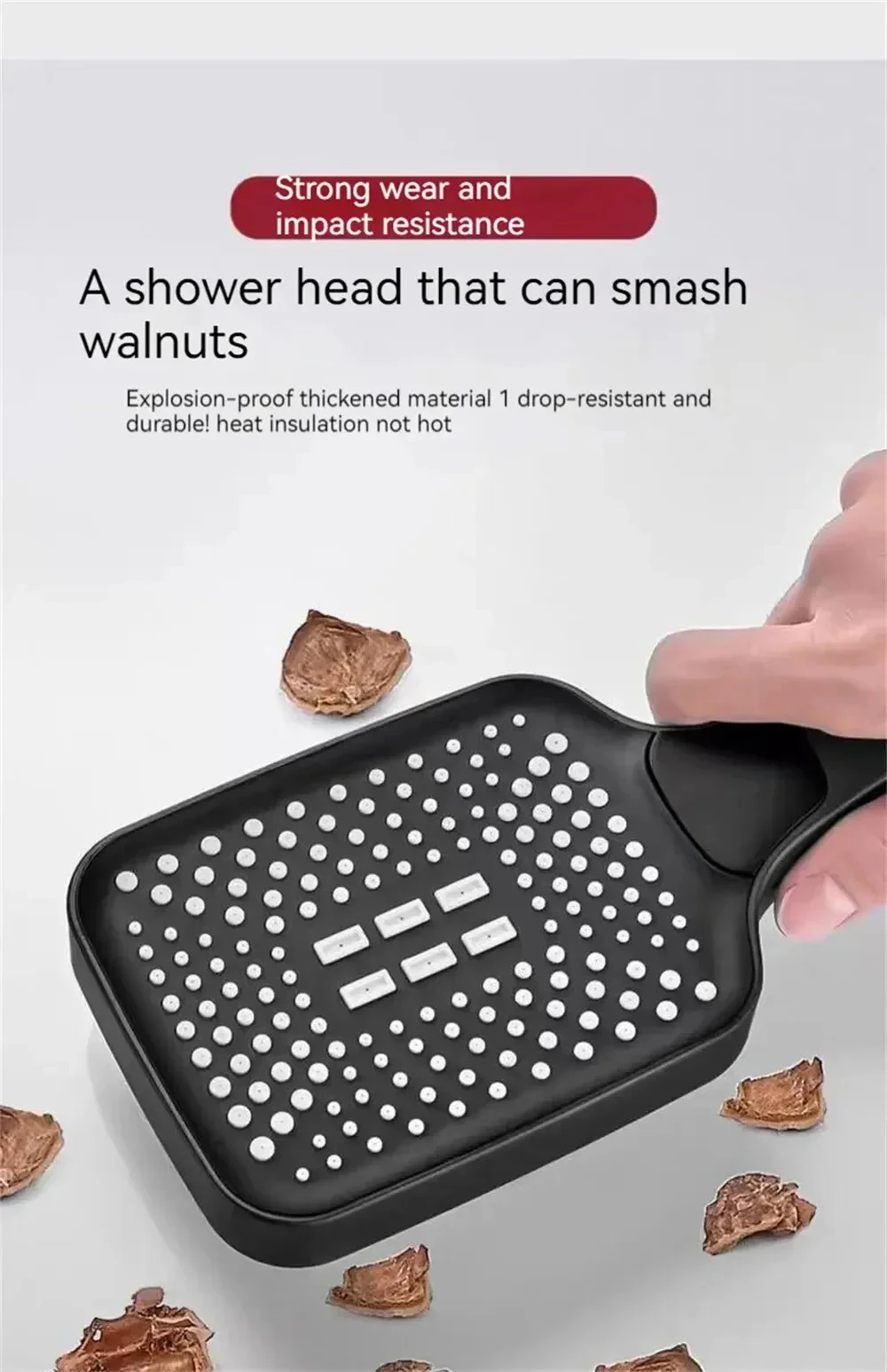 Adjustable Shower Head 3 Mode Rainfall Shower Large Flow Showerhead High Pressure Water Saving Shower Mixer Bathroom Accessories 3