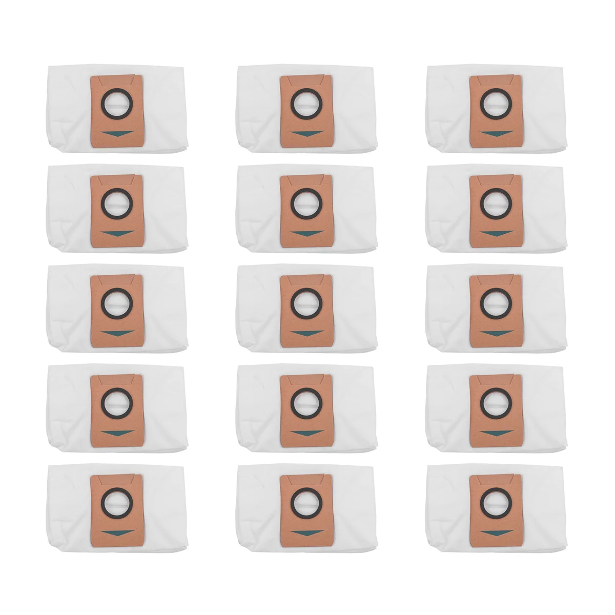 

For ECOVACS DEEBOT X1 OMNI Robot Vacuum Cleaner High Capacity Leakproof Dust Bag Replacement Parts, 15 Pack