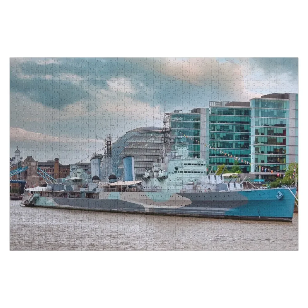 

HMS Belfast Jigsaw Puzzle With Photo Custom Wooden Name Toys For Children Puzzle