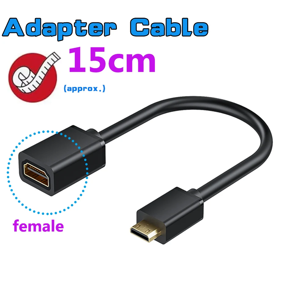 Ultra-High Definition Mini HDMI Adapter Cable for Tablets, Camcorders, Laptops, and DSLRs
