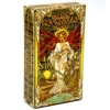Golden Art Nouveau Tarot Deck Cards with Guidebook Cards Occult Divination Book Sets for Beginners Classic Art Nouveau Style 1