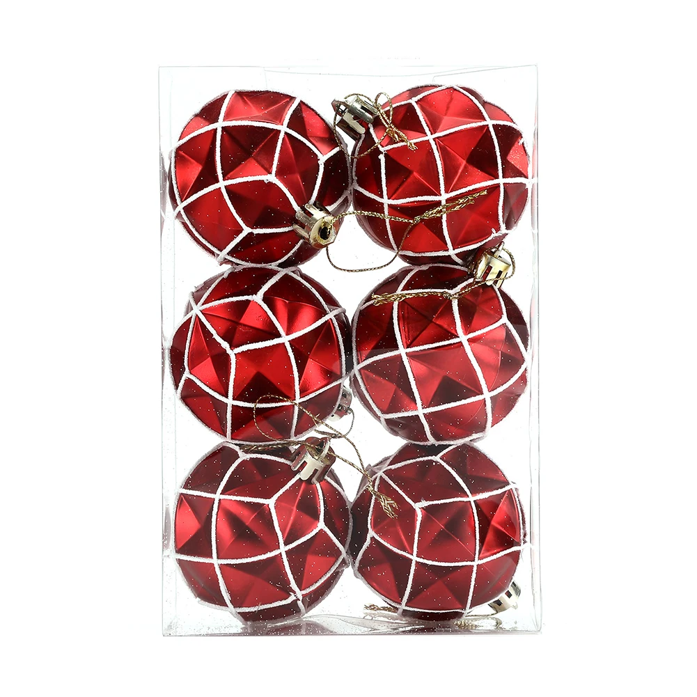 thumbnail image 1 of 6 bolas de Navidad de 2,4 pulgadas para árbol de Navidad, adornos colgantes para árbol de Navidad, decoración para fiestas en el hogar, regalos de Año Nuevo 2025, Navidad, 1 of 5