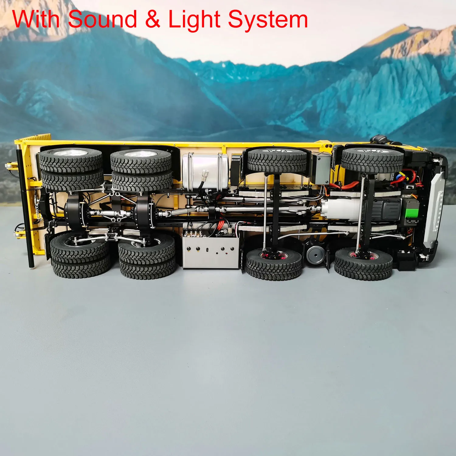 1/14 8x4 RC Hydraulic Wrecker Truck Remote Control Rescue Vehicles Model With Sounds Lights Painted Assembled Boys Toys TH23195 6