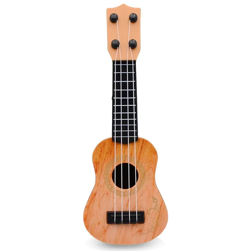 Mini Guitar 4 Strings Classical Ukulele Guitar Toy Musical Instruments for Kids Children Beginners Early Education Small Guitar 6