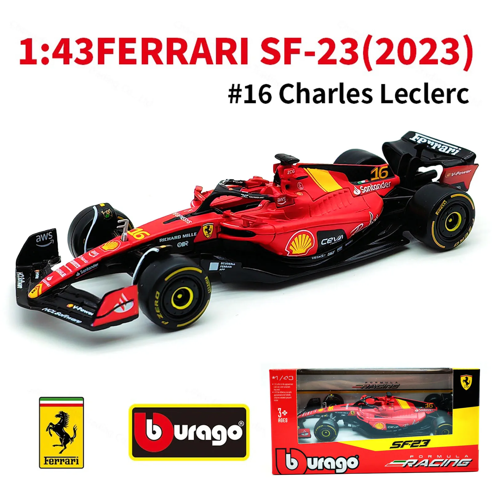 Bburago 1:43 Formula Racing Diecast Alloy Model Car