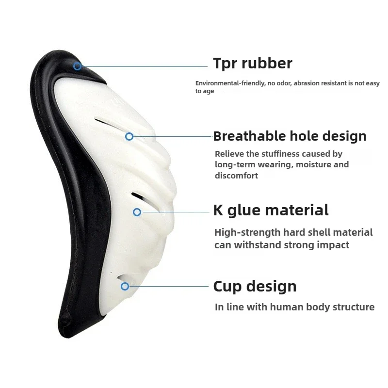 Sports Cup Protective Training Equipment Ice Hockey Safe Boxing Sanda Taekwondo Rugby Hockey Fighting Outdoor Sports - 2