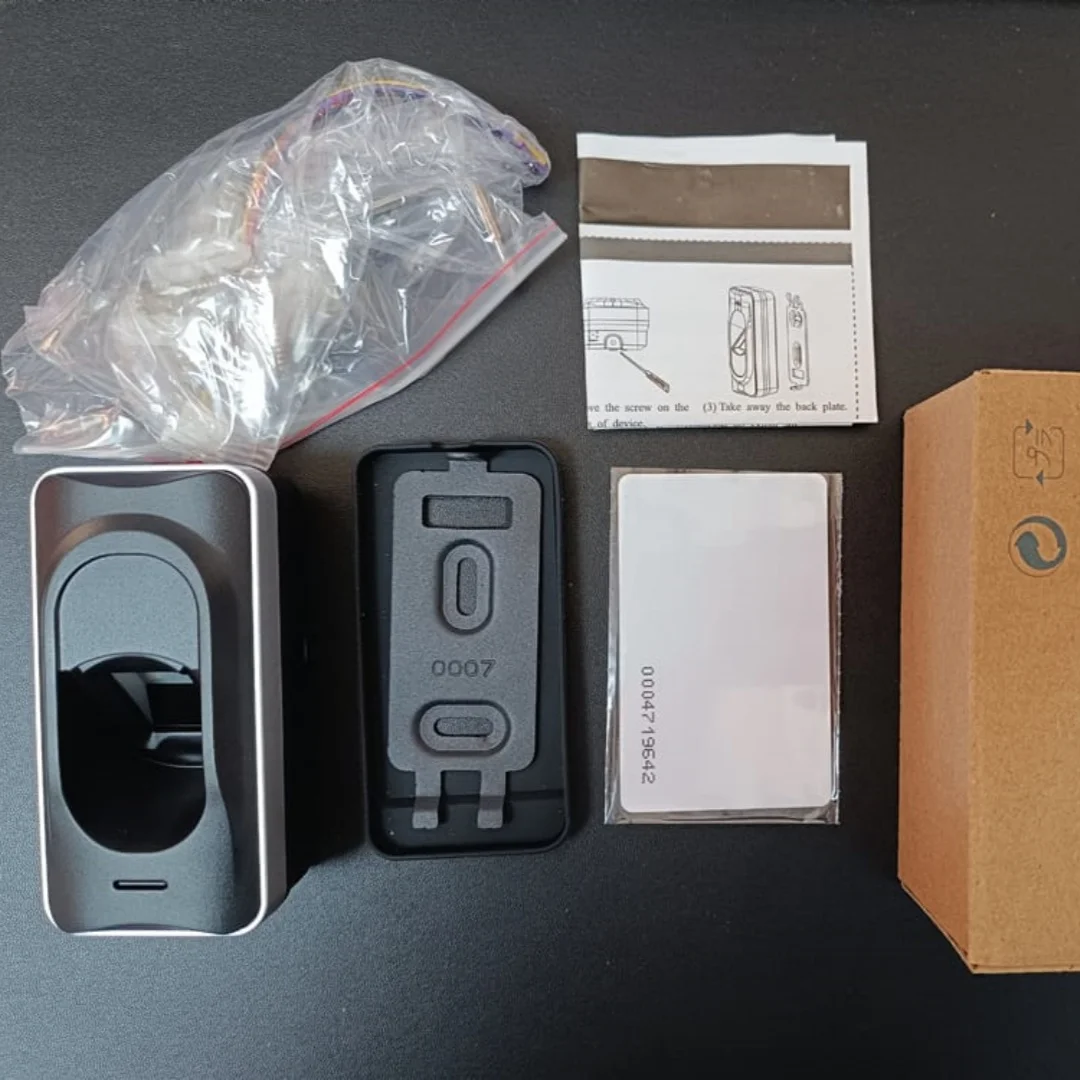 ZK FR1200 IP65 실외 방수 지문 인식기, RS485 생체 인식 슬레이브 스캐너(IC RFID 카드 포함) 출입 통제 시스템용