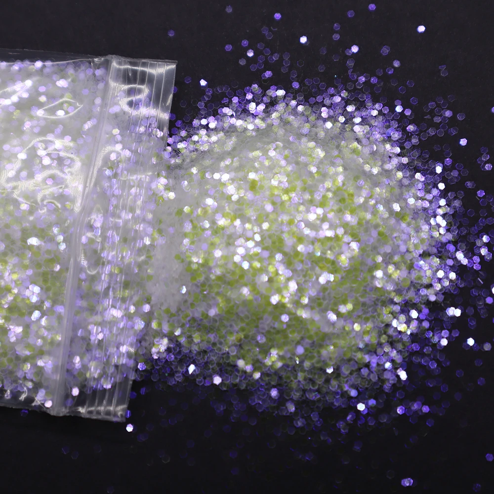 Luxurious Champagne Silver & Gold Fine Nail Glitter Powder