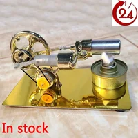 Hot Air Stirling Engine Motor Model Fluid Dynamic Physics Experimental Model Educational Science Toys 1