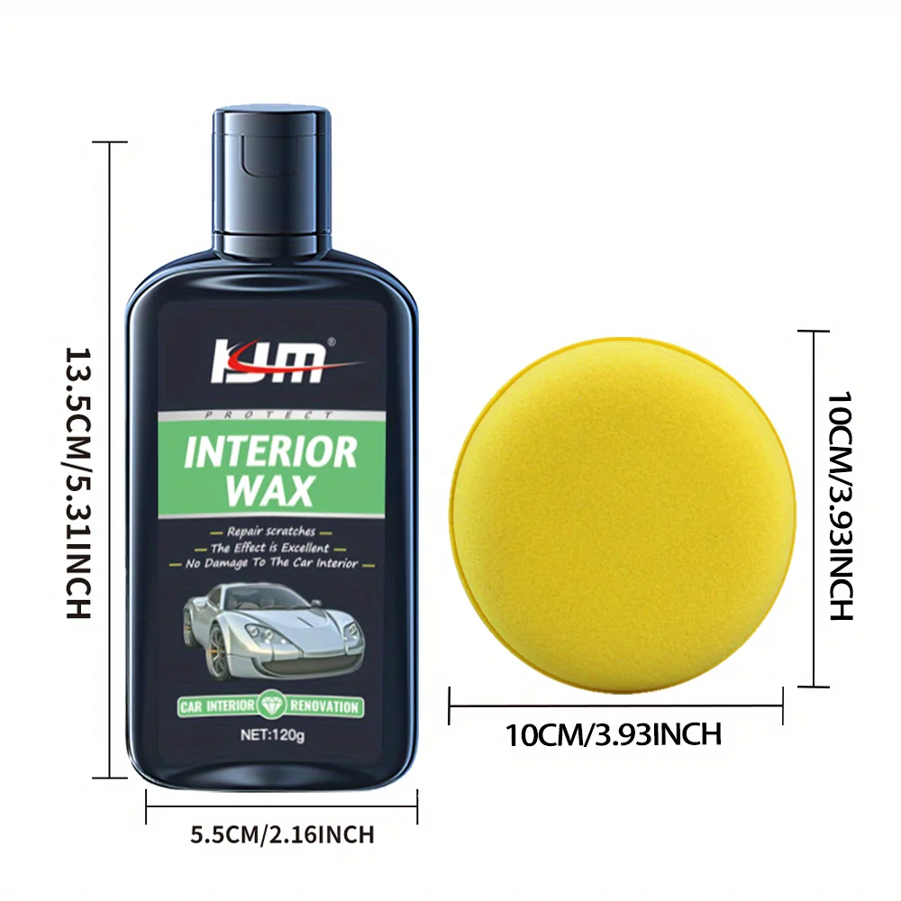 Kit Réparation Rayures Tableau Bord Kit Réparation Rayures Plastique Intérieur Voiture - Restaurateur Tableau De Bord - Efface Éraflures - 100g Anti Uv Tableau Bord