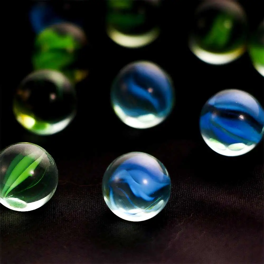 Pat Toys Parent-Child 14mm Solitaire Toy Colorful Pinball Machine Glass Marbles Bouncing Ball Machine Beads