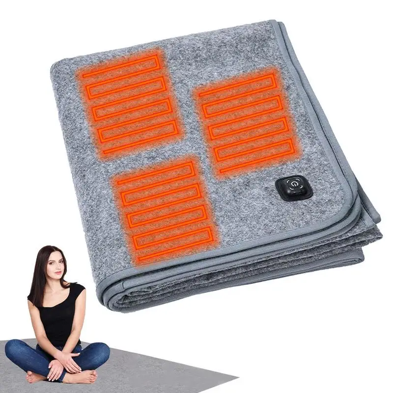 

Heating Blanket Throw 160x150cm Extra Large Electric Heating Pad Blankets Multifunctional Unisex Winter Heated Blanket For