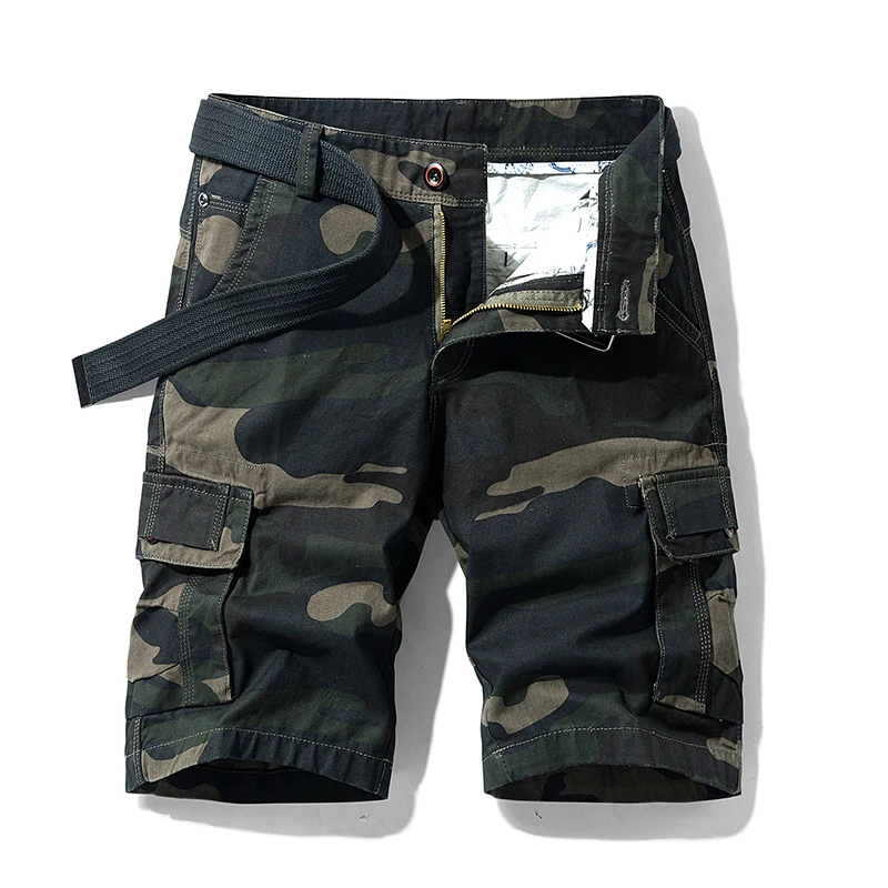 smart casual shorts mens 2022 Summer Men Overalls Shorts Cotton Military Casual Fashion Shorts Men Bermuda Sports Jogging Belt Shorts Men maamgic sweat shorts