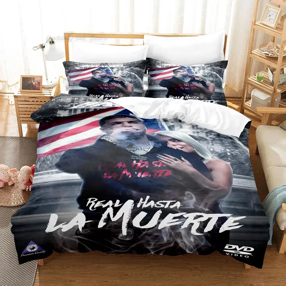 Anuel Aa Real Hasta La Bedding Set Single Twin Full Queen King Size Bed Set Aldult Kid Bedroom Duvetcover Sets 3D Print 2022 2