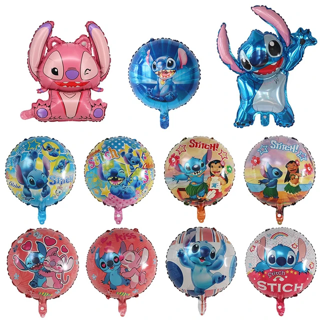 5Pcs Lilo and Stitch Balloons for Children's Birthday Party Baby Shower  Decorations