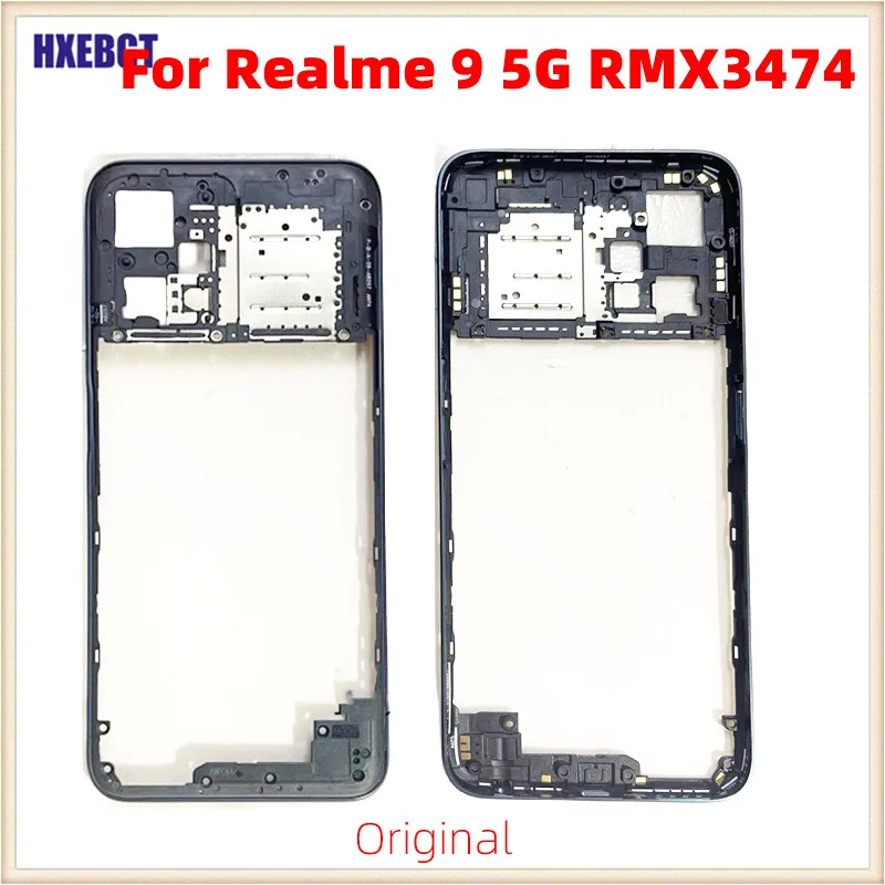 Realme 9 5G RMX3474 미들 프레임 프론트 프레임 베젤 미들 하우징 섀시..