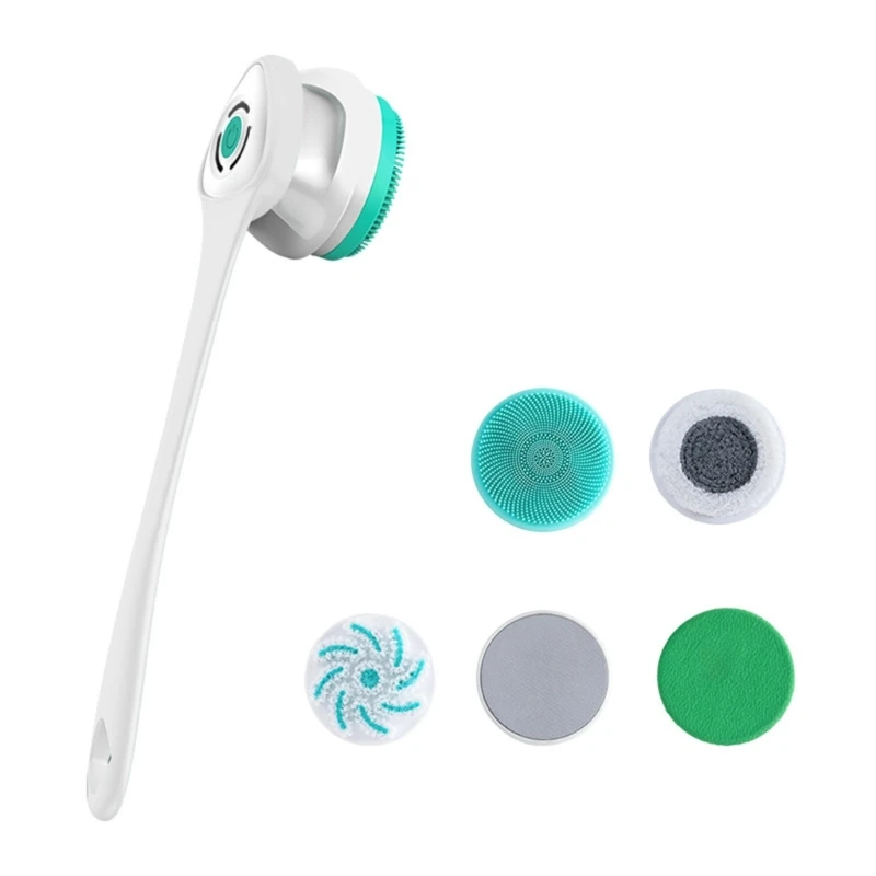 

Electric Bath Brush Electric Shower Brush Electric Body Cleaning Brush Long Handle Design ABS Material for Bath Showers