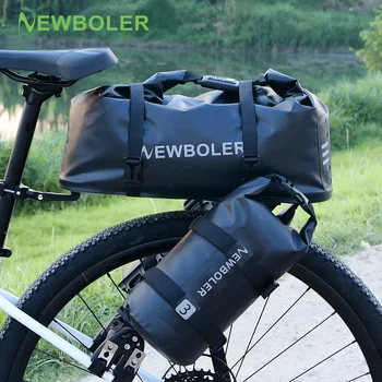 NEWBOLER 20L Portapacchi per bicicletta in lega di alluminio Passcode Lock Borsa per bici Bikepacking per MTB e scaffale per bici da ghiaia